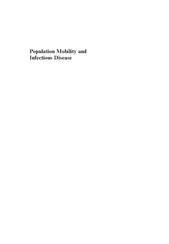 Population Mobility and Infectious Disease