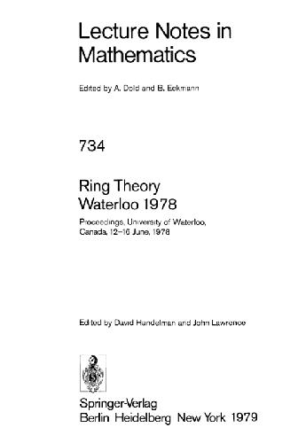 Ring Theory