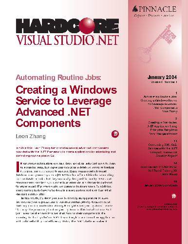 Hardcore Visual Studio .NET (January 2004)