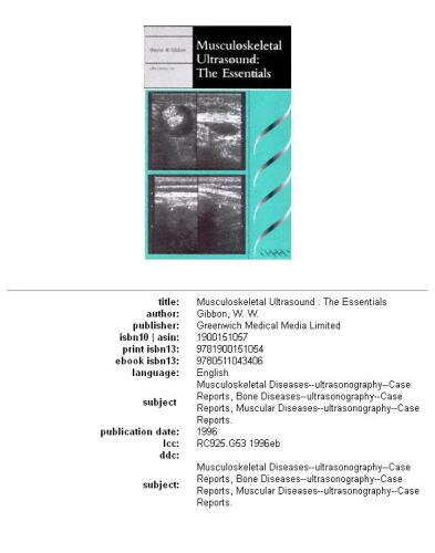 Musculoskeletal Ultrasound: The Essentials (Greenwich Medical Media)