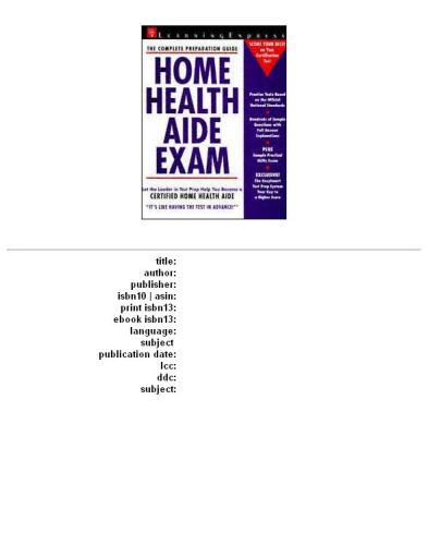 Home Health Aide Exam