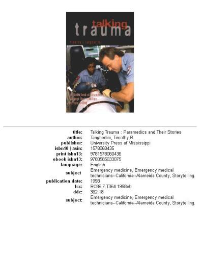 Talking Trauma