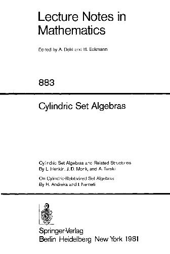 Cylindric Set Algebras