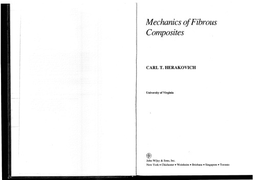 Mechanics of Fibrous Composites