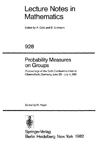 Probability Measures on Groups