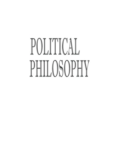 Political Philosophy: Fact, Fiction, and Vision