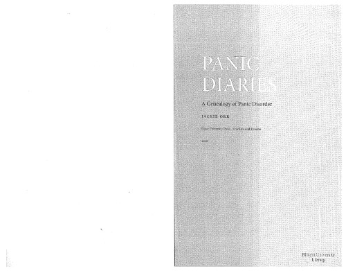 Panic diaries: a genealogy of panic disorder