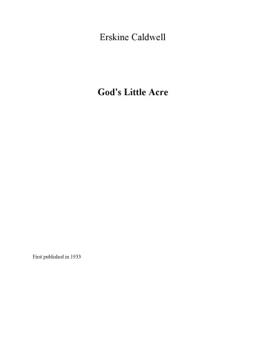 God's Little Acre