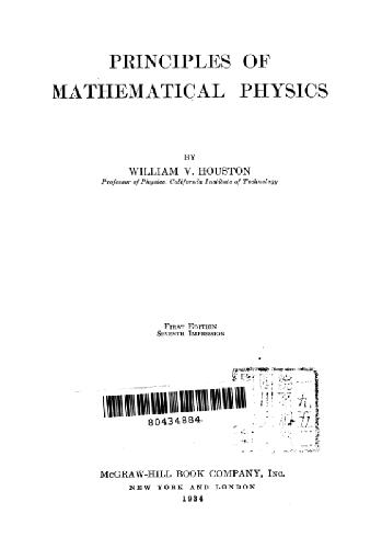 Principles of Mathematical Physics