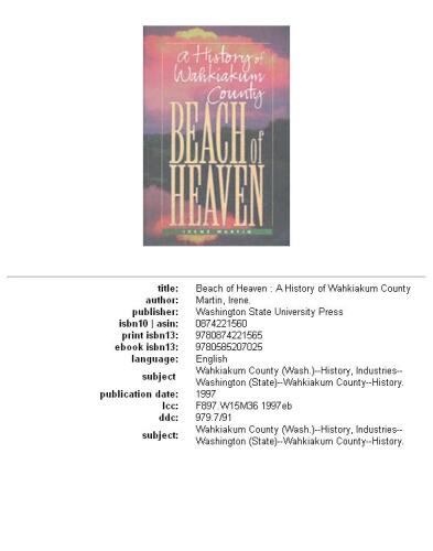 Beach of Heaven: A History of Wahkiakum County