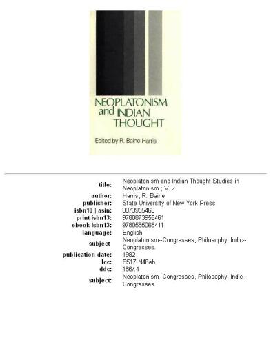 Neoplatonism and Indian Thought