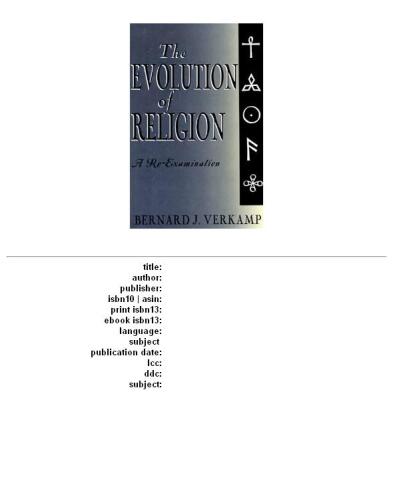 Evolution of Religion