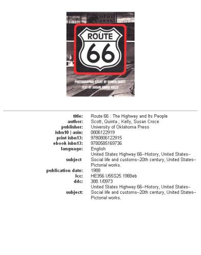 Route 66: The Highway and Its People