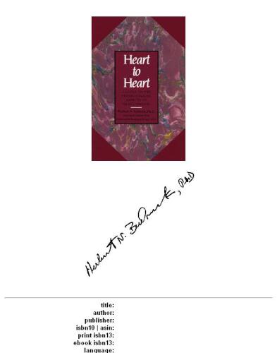 Heart to Heart: A Guide to the Psychological Aspects of Heart Disease