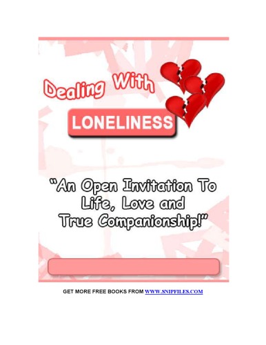 Dealing With Loneliness PLR