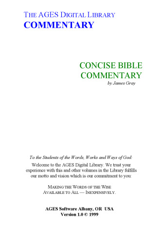 The Concise Bible Commentary