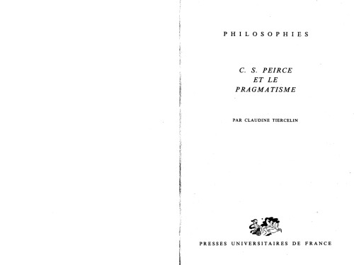 C.S. Peirce et le pragmatisme