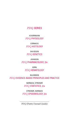 Pdq Biochemistry (PDQ Series)