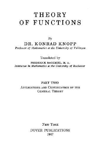 Theory of Functions