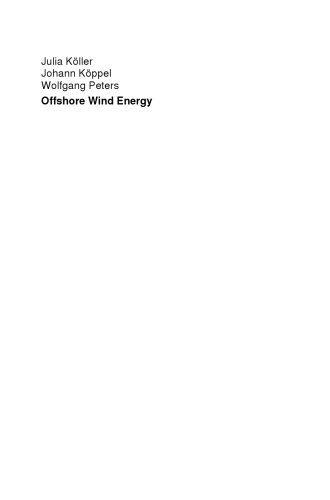 Offshore Wind Energy: Research on Environmental Impacts