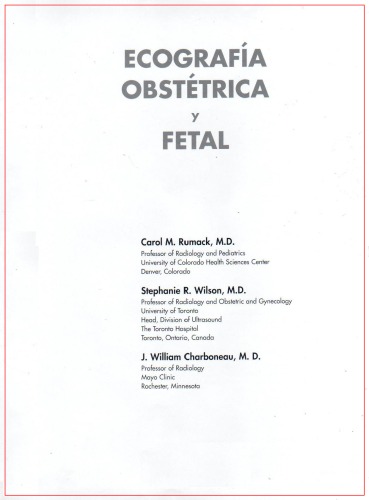 Ecografia Obstetrica Y Fetal