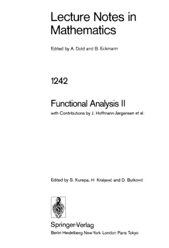 Functional Analysis II