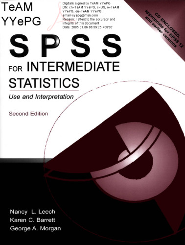 SPSS for Intermediate Statistics Use and Interpretation