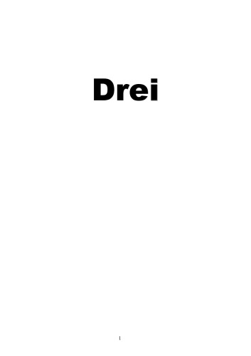 Drei. Roman