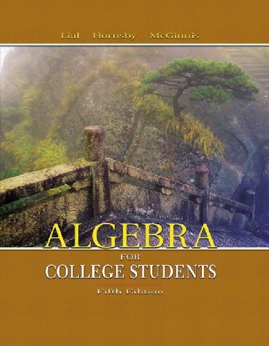 Algebra for College Students