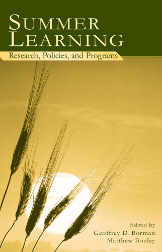 Summer Learning: Research, Policies, and Programs