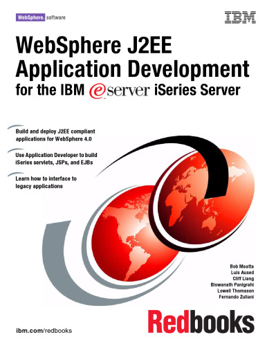 Websphere J2ee Application Development for the IBM @ Server Iseries Server