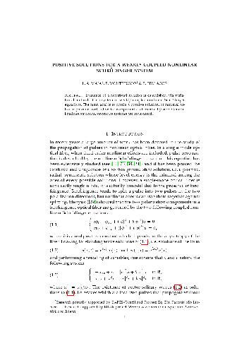 Positive solutions for a weakly coupled nonlinear Schrodinger system 2