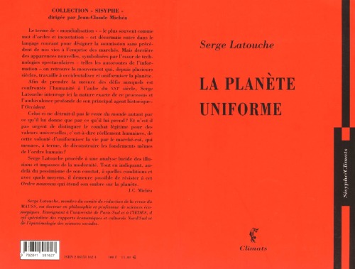 La planète uniforme