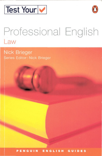 Test Your Professional English: Law (Penguin Joint Venture Readers)