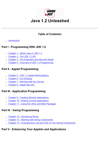 Java 1.2 Unleashed