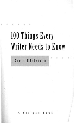 100 Things Every Writer Needs to Know