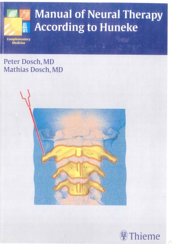 Manual of Neural Therapy According to Huneke (Complementary Medicine)