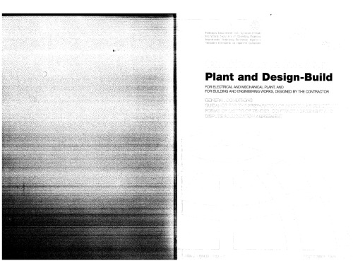 Conditions of Contract for Plant and Design-build for Electrical and Mechanical Works and for Building and Engineering Works Designed by the Contractor