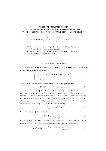 Positive solutions of nonlinear Schrodinger-Poisson systems with radial potentials vanishing at infinity