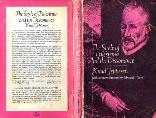 The Style of Palestrina and the Dissonance (Dover Books on Music)