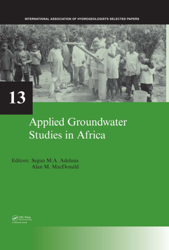 Applied Groundwater Studies in Africa: IAH Selected Papers on Hydrogeology, Volume 13