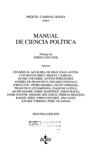 Manual de ciencia política