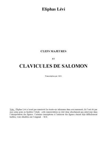 Clavicules de Salomon