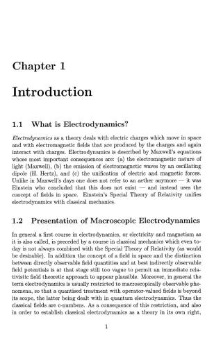 Electrodynamics