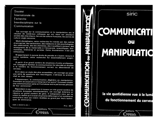 Communication ou manipulation (La Vie quotidienne à la lumière du fonctionnement du cerveau)