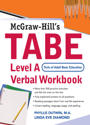 TABE Level A Verbal Workbook