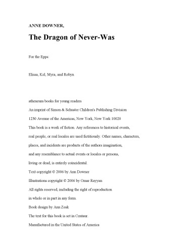 The Dragon of Never-Was (Aladdin Fantasy)