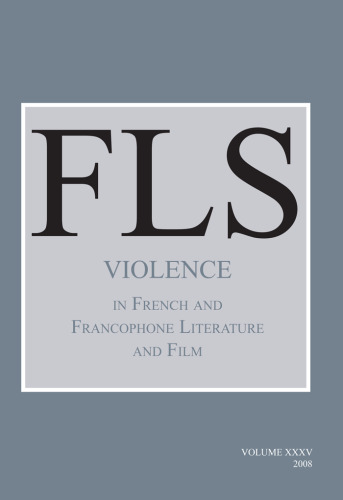 Violence in French and Francophone Literature and Film