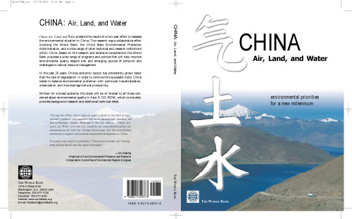 China: Air, Land, and Water : Environmental Priorities for a New Millennium