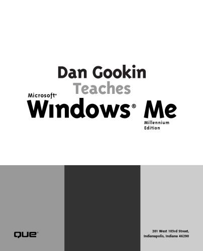 Dan Gookin Teaches Microsoft Windows Millennium Edition (Author Teaches)